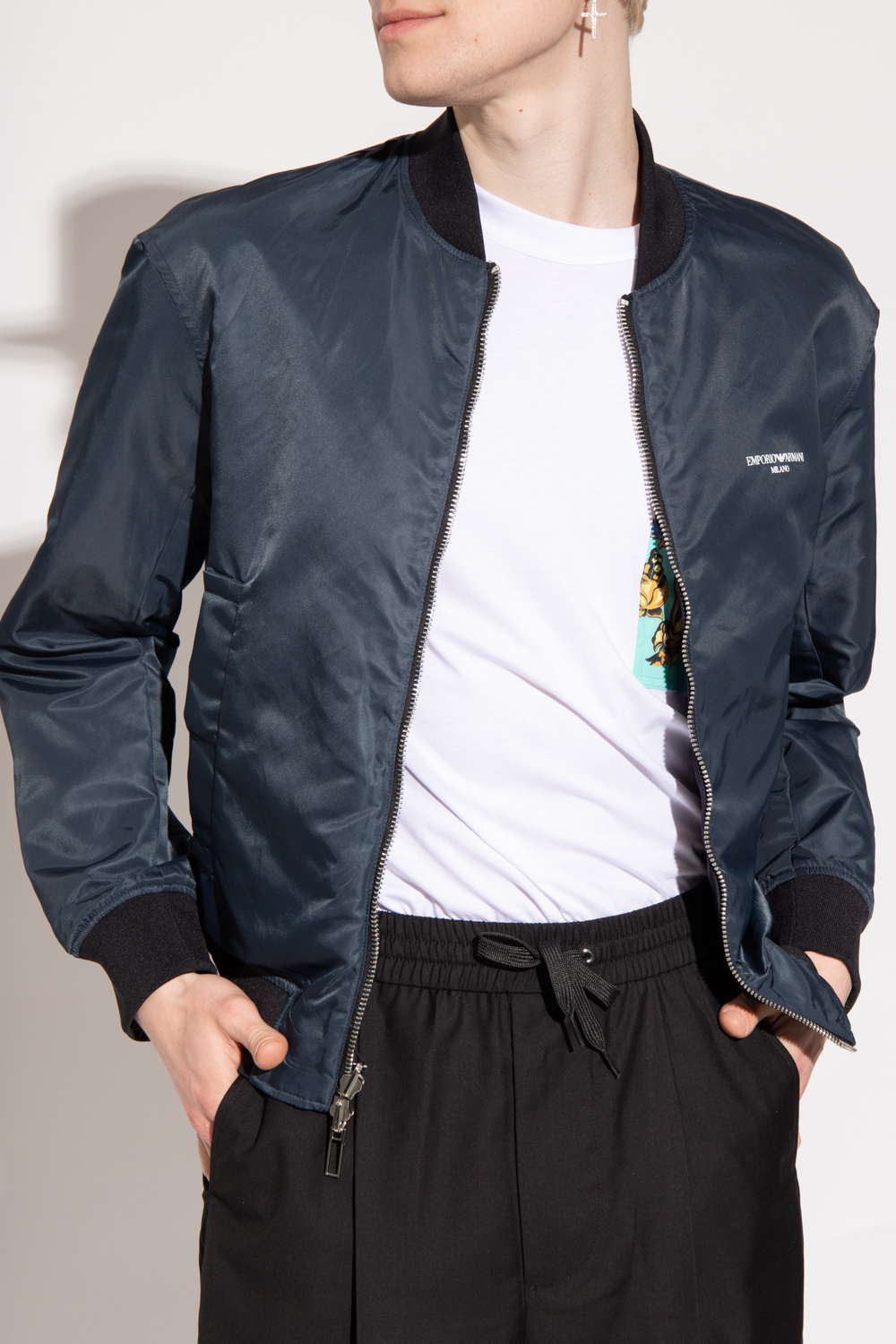 Armani reversible bomber jacket sale